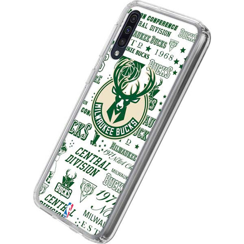 NBA Milwaukee Bucks Historic Blast New Galaxy A50 Clear Case